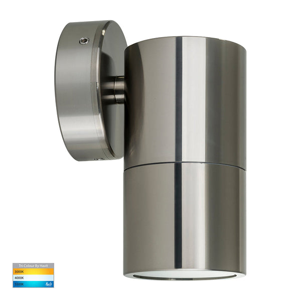 Tivah Exterior Wall Light Fixed 5W Titanium Aluminium 3CCT - HV1187GU10T