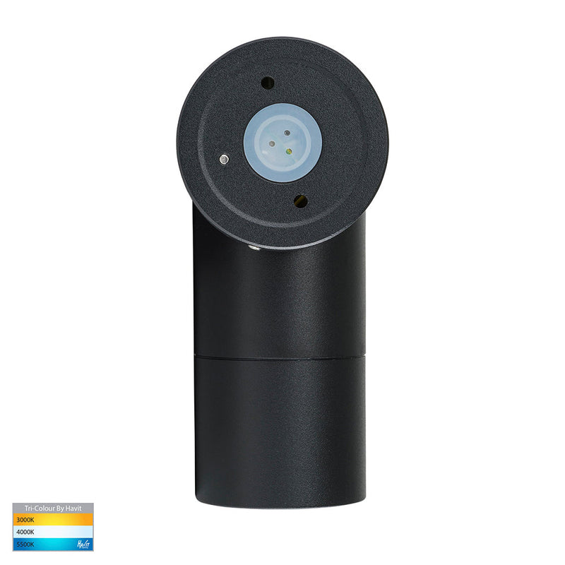 Tivah Exterior Spotlight Adjustable 12V Black Aluminium 3CCT - HV1227MR16T