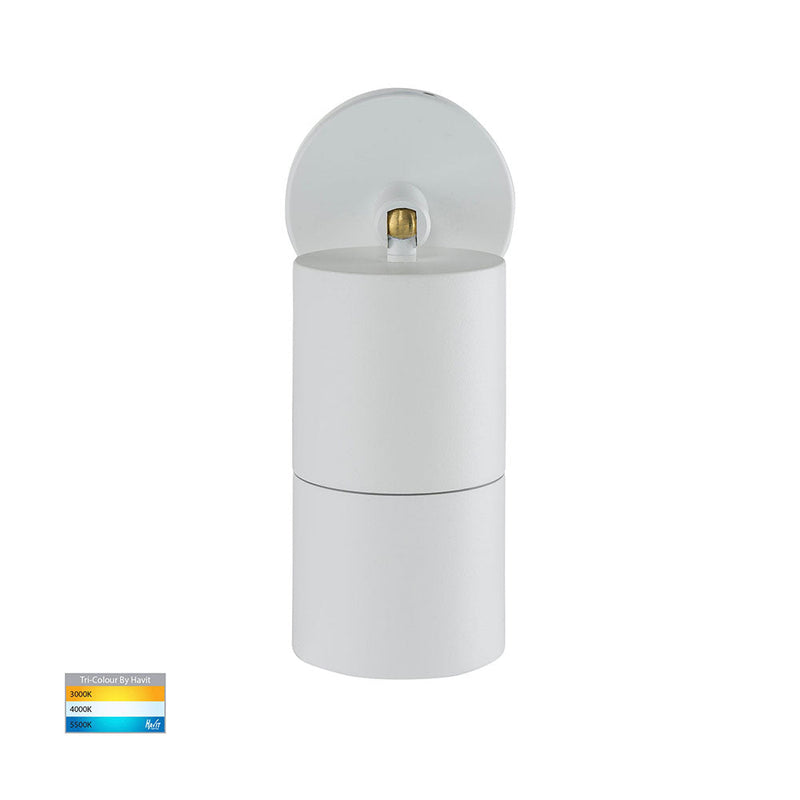 Tivah Exterior Spotlight Adjustable White Aluminium 3CCT - HV1235T