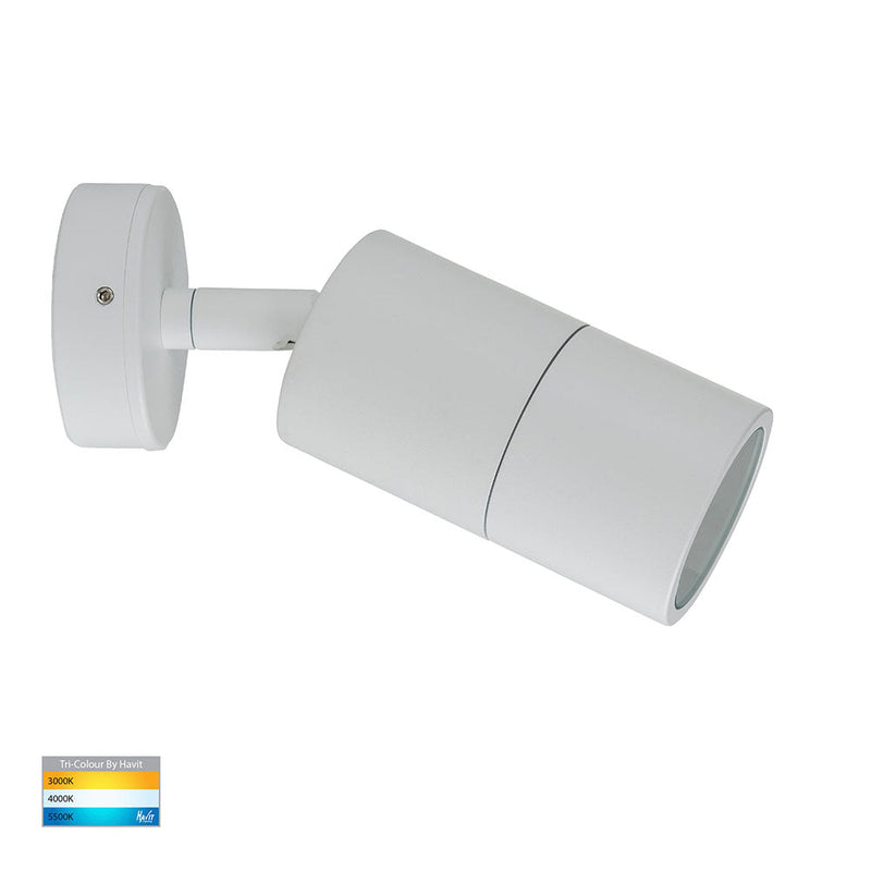 Tivah Exterior Spotlight Adjustable 12V White Aluminium 3CCT - HV1237MR16T