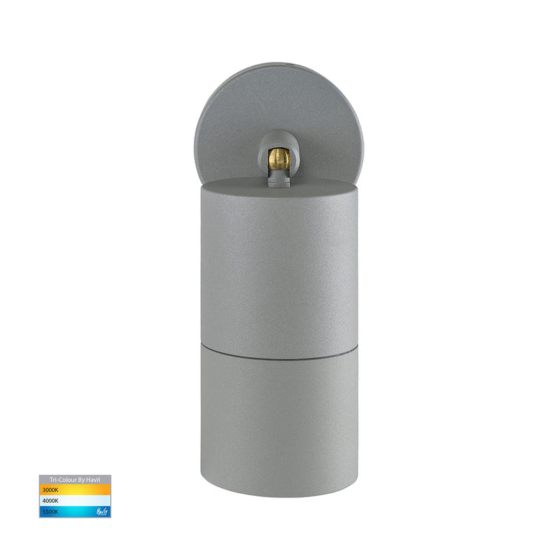 Tivah Exterior Spotlight Adjustable Silver Aluminium 3CCT - HV1245T