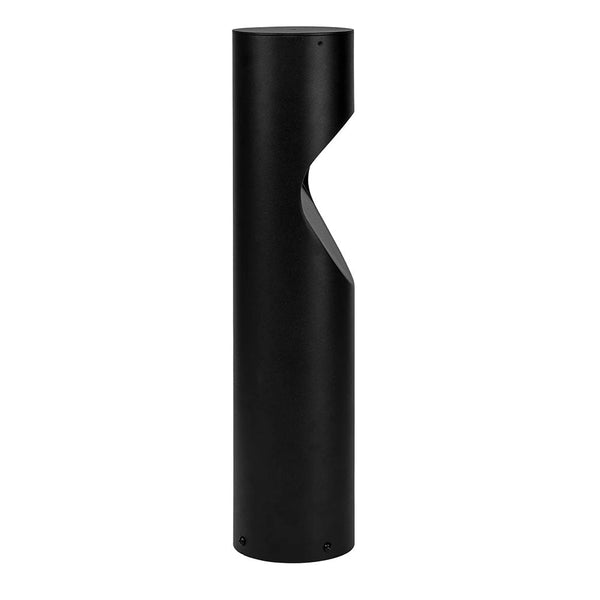 Fedor Round Bollard Light H525mm Black Aluminium 3 CCT - HV1630T-BLK-240V-RND