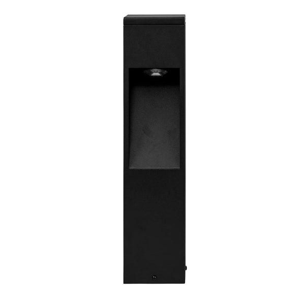 Fedor Square Bollard Light H525mm Black Aluminium 3 CCT - HV1630T-BLK-240V-SQ