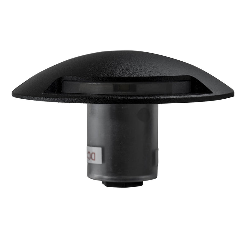 Dome Single Way Deck Light Black Aluminium 3000K - HV2871W-BLK