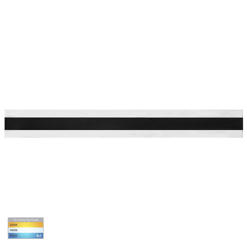 Barline LED Exterior Wall Light L1000mm Black Aluminium 3 CCT - HV3584T-BLK