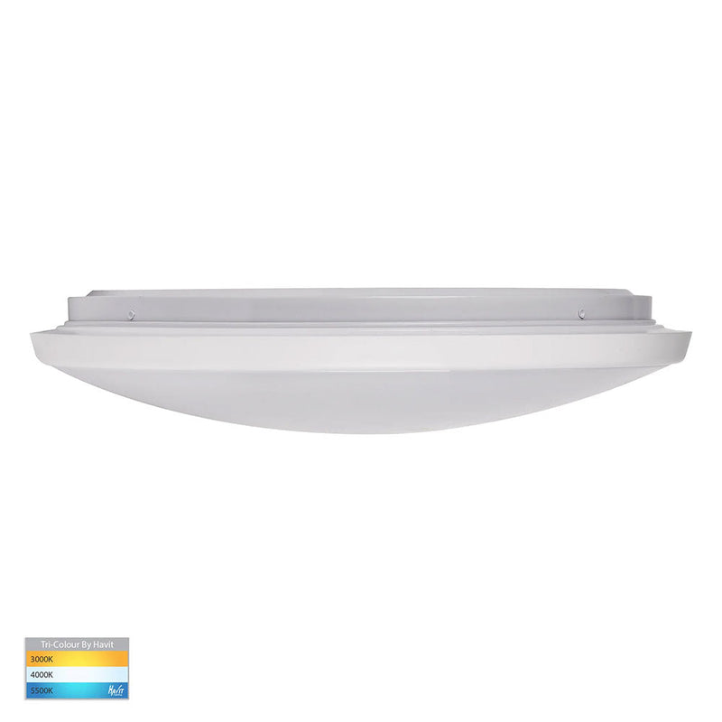 Ostron LED Oyster Light White W396mm 3CCT - HV5889T-WHT