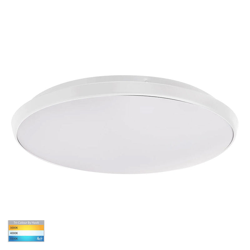 Ostron LED Oyster Light White W396mm 3CCT - HV5889T-WHT