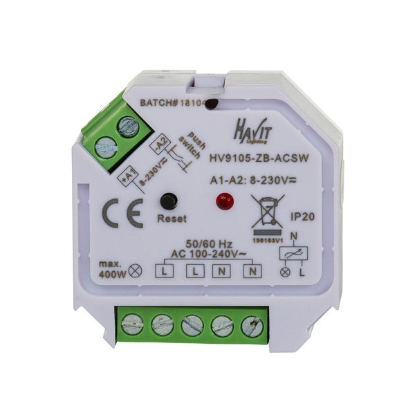 Zigbee On-Off switch White - HV9105-ZB-ACSW