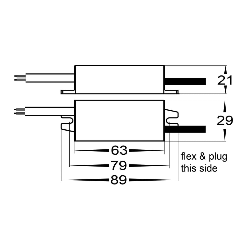 LED Driver 10W 12V DC W30mm Weatherproof - HV9650S