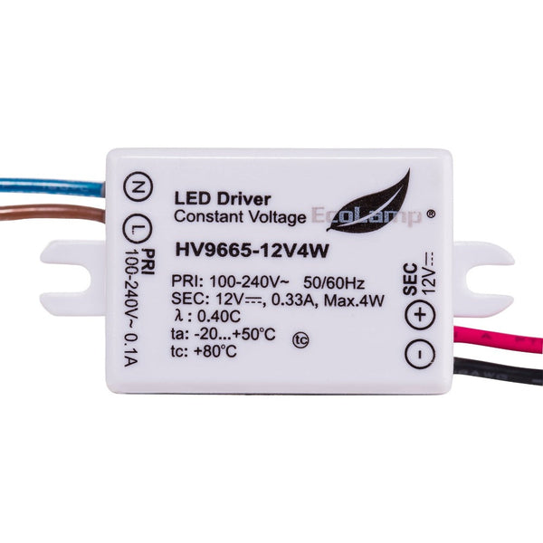 Weatherproof LED Driver 12V 4W White - HV9665-12V4W