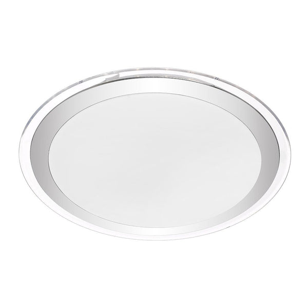 Astrid LED Oyster Light 30W Tri-Colour 430mm Satin, Chrome, Clear - ASTRID OY43-CH3C