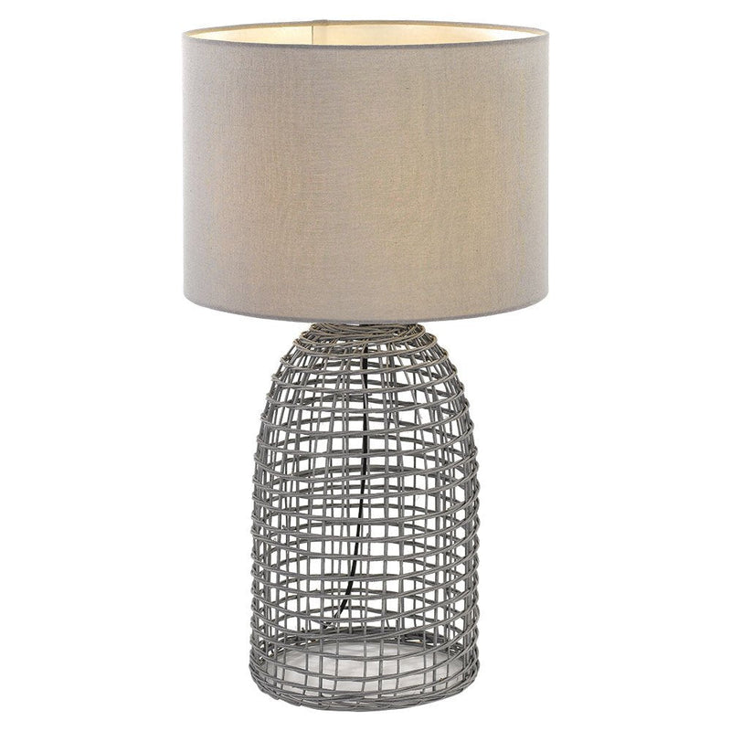 Bayz 1 Light Table Lamp 350mm Grey - BAYZ TL32-GY