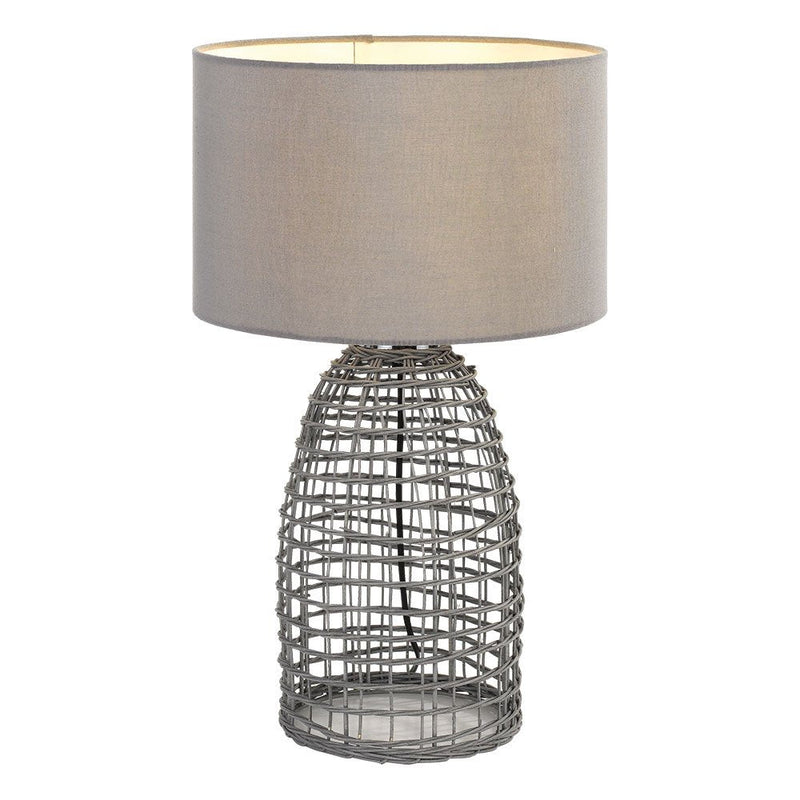 Bayz 1 Light Table Lamp 400mm Grey - BAYZ TL40-GY