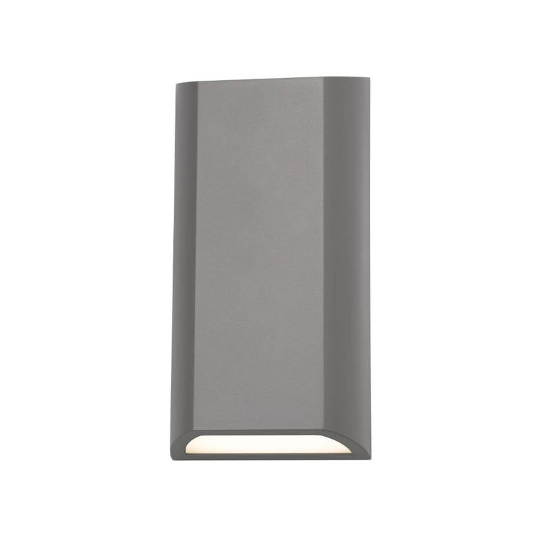 Bloc LED Up-Down Wall Light Tri-Colour IP65 Silver - BLOC EX8-SL3C