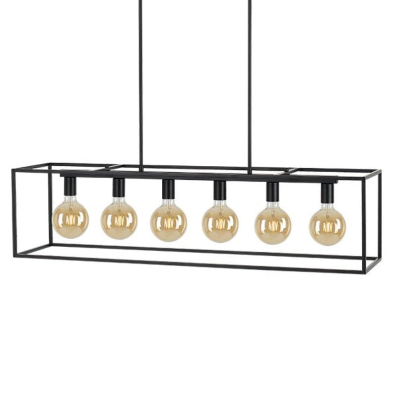 Buy Pendant lights australia - Collins 6 Light Pendant Black Matt - COLLINS PE6-BK