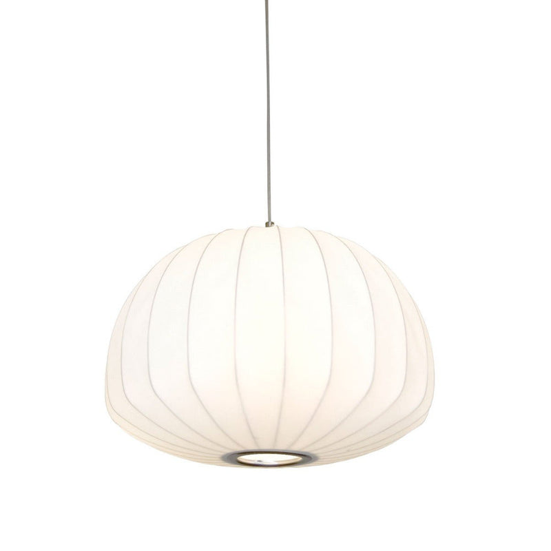 Buy Pendant lights australia - Coote 1 Light Pendant 500mm Nickel, White - COOTE PE50-WH