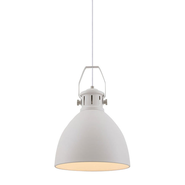 Buy Pendant lights australia - Fabrica 1 Light Pendant 400mm White - FABRICA PE40-WH