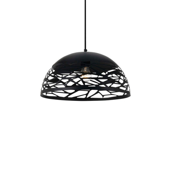 Buy Pendant lights australia - Farina 1 Light Pendant 400mm Black - FARINA PE40-BK