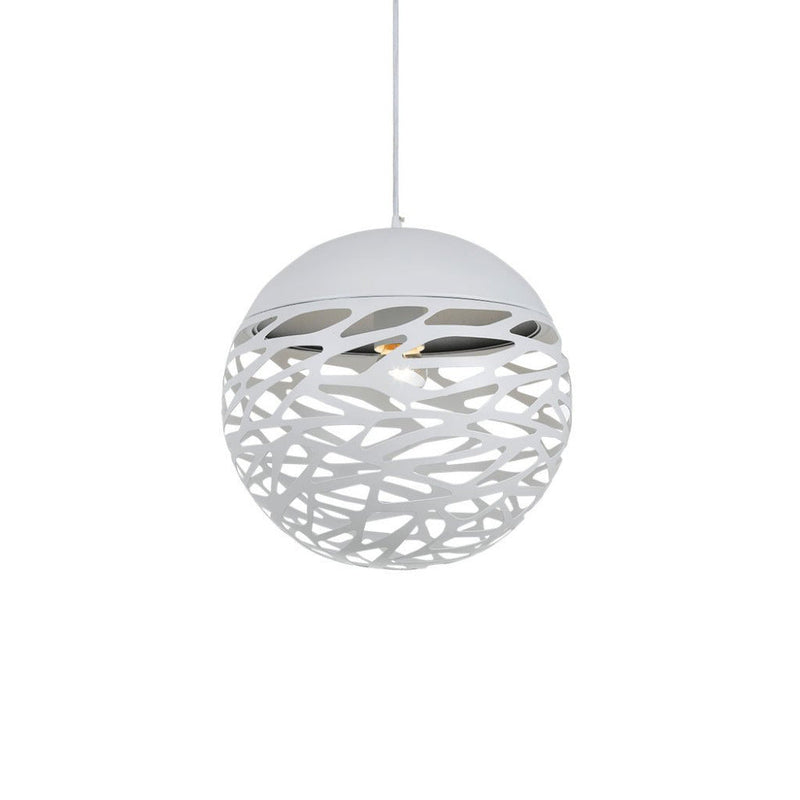 Buy Pendant lights australia - Farina 1 Light Ball Pendant 300mm White - FARINA PEB30-WH