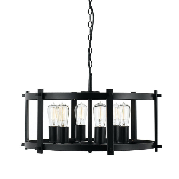 Buy Pendant lights australia - Finley 6 Light Pendant Black Matt - FINLEY PE60-BK