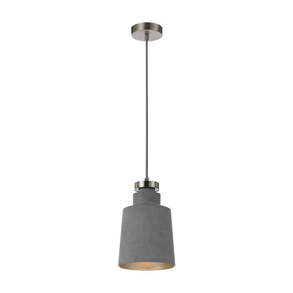 Buy Pendant lights australia - Fredi 1 Light Pendant 170mm Nickel & Grey - FREDI PE17-GY