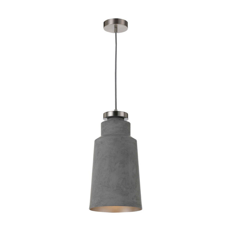 Buy Pendant lights australia - Fredi 1 Light Pendant 200mm Nickel & Grey - FREDI PE20-GY