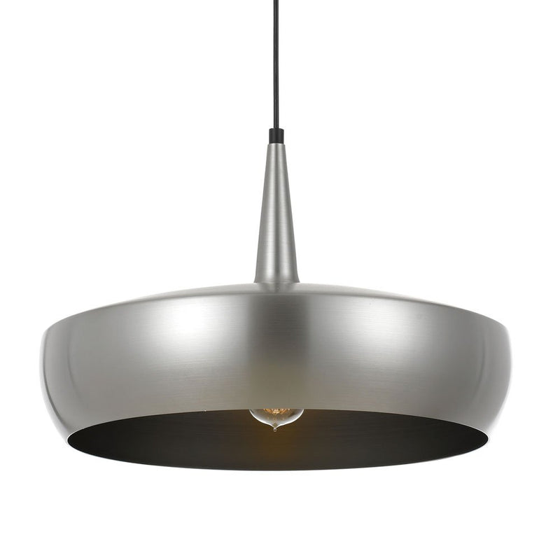 Buy Pendant lights australia - Sabra 1 Light Pendant 450mm Nickel, Silver - SABRA PE45-NKSL