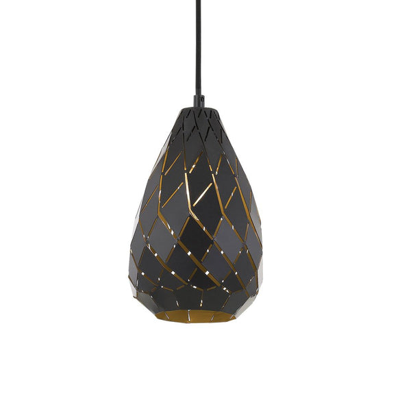 Buy Pendant lights australia - Simon 1 Light Pendant 150mm Gun Metal & Black - SIMON PE15-GM