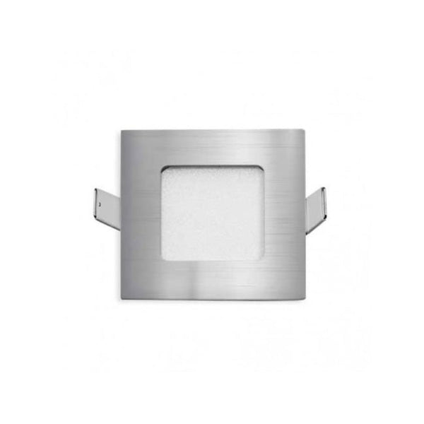 Stow Square LED Downlight 3W 85mm 5000K Silver - STOW SQ-SL.850