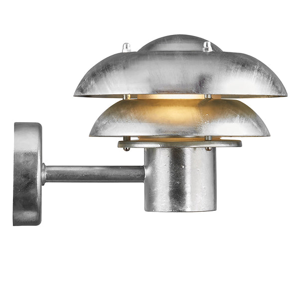 Kurnos Exterior Wall Light W200mm Galvanized - 2118061031