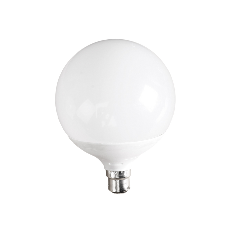 LG95 LED Globe 240V 10W BC Opal Polycarbonate 6000K - LG95/860B22