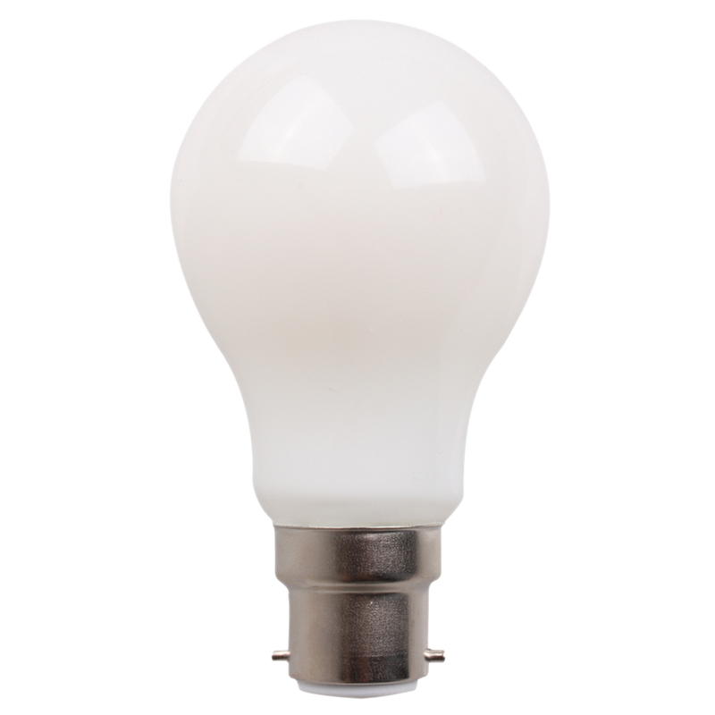 LG9 LED Filament Globe 240V 8W BC Opal Polycarbonate 2700K - LG9/27B22D