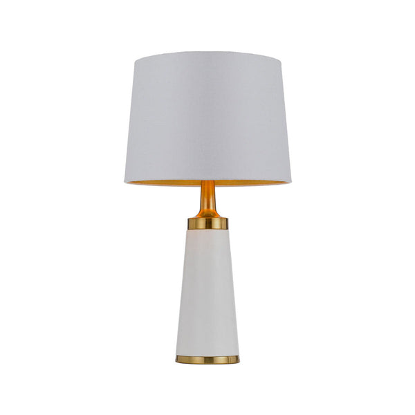 Margot 1 Light Table Lamp White & Gold - MARGOT TL-WHAG