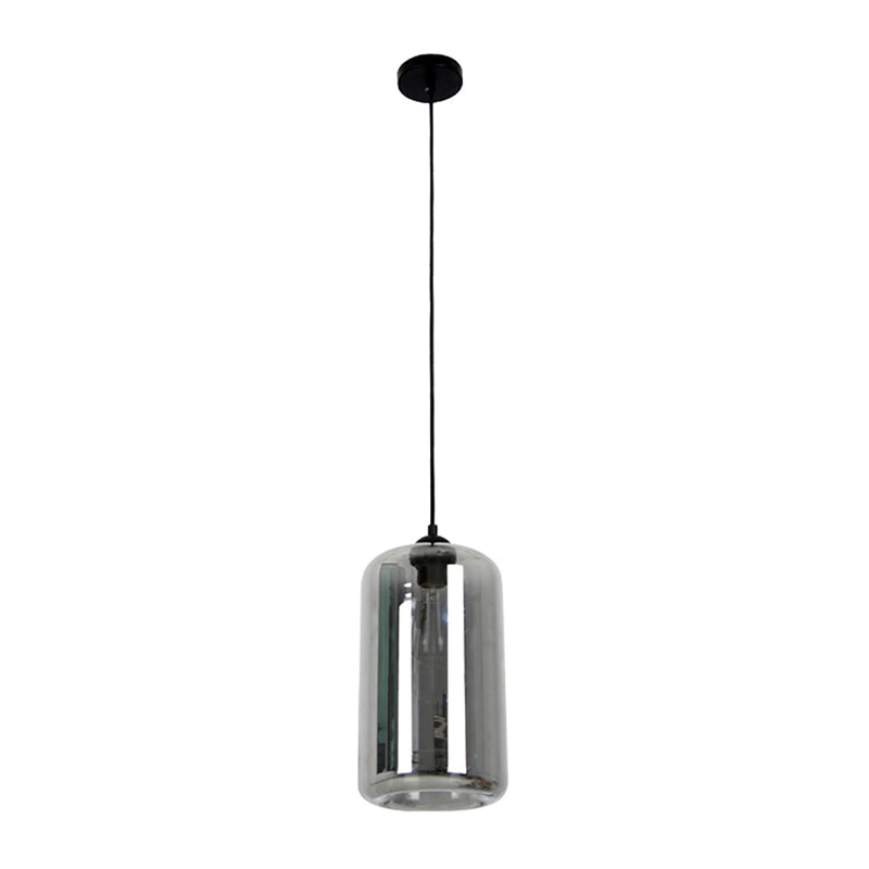 MASON 1 Light Pendant With Smoked Oblong Glass - MASON3