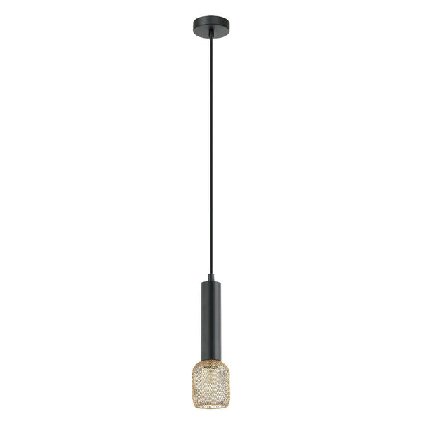 Mikro 1 Light Pendant Brass Mesh Cylinder - MIKRO1