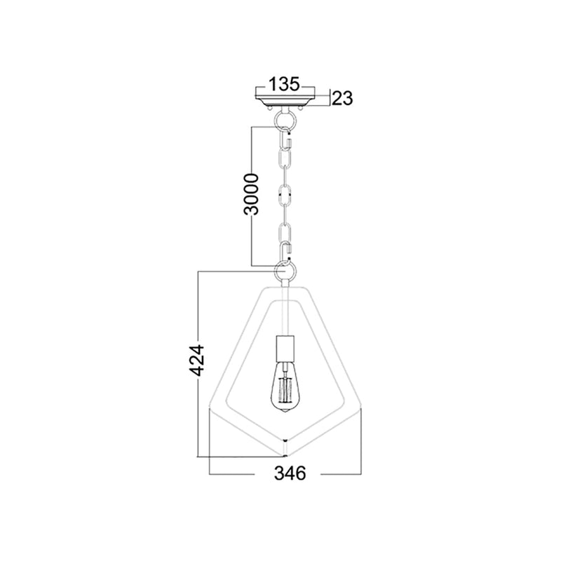 ORBITA 1 Light Pendant Polished Nickel - ORBITA3