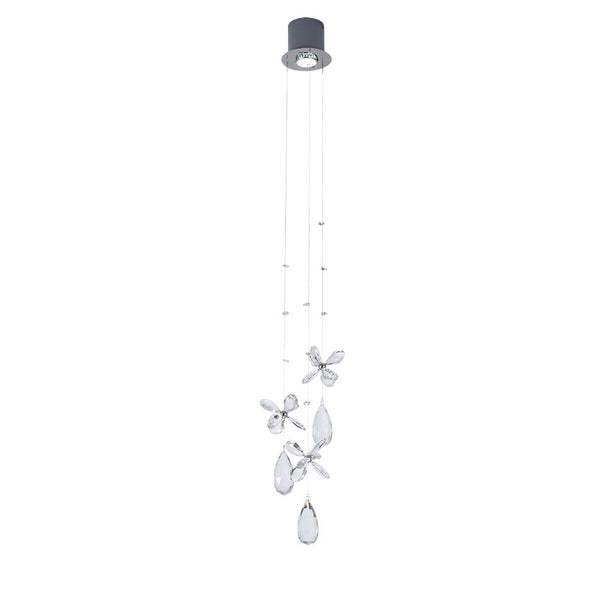 Buy Pendant lights australia - Paradis 1 Light Pendant Chrome, Clear PARADIS PE1-CH