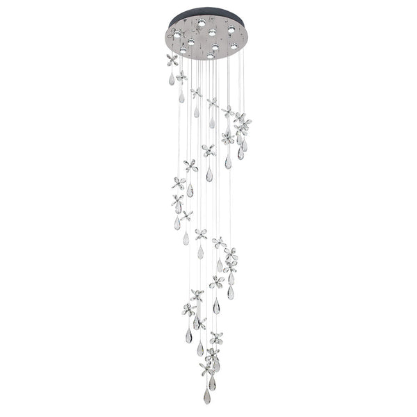 Buy Pendant lights australia - Paradis 9 Light Pendant Chrome, Clear PARADIS PE251-CH