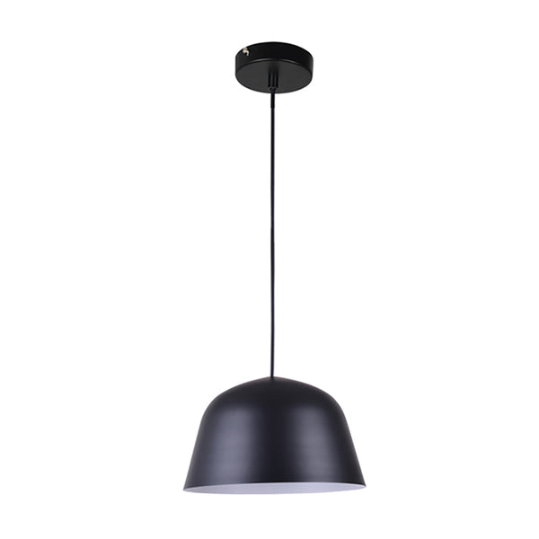 PASTEL Angled Dome Shape 1 Light Pendant Light Black - PASTEL02A