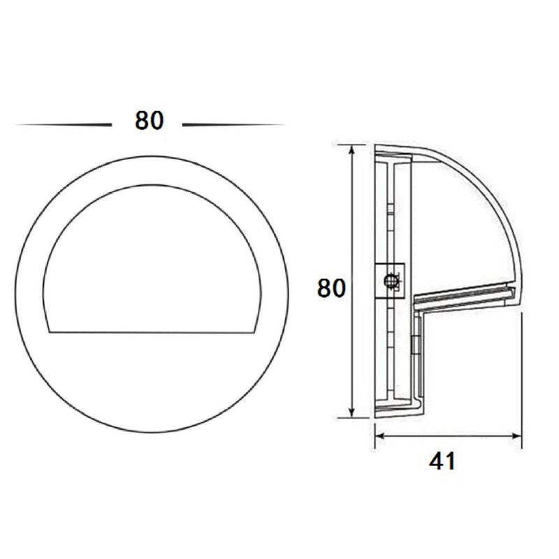 Outdoor Step Light 12V Bronze Aluminum - PDL1100BZ