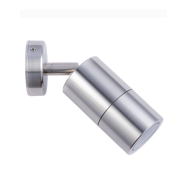 MR16 12V Exterior Single Adjustable Wall Pillar Light 316 Stainless Steel IP65 - PM1ASS