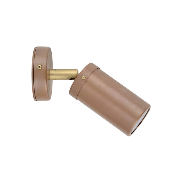 MR16 12V Exterior Single Adjustable Wall Pillar Light Aged Copper IP54 - PM1ACECA