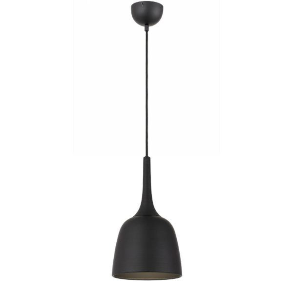 Buy Pendant lights australia - Polk-20 1 Light Pendant Black Brushed, Black POLK PE20-BKB