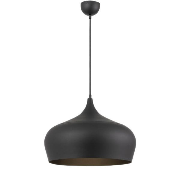 Buy Pendant lights australia - Polk-45 1 Light Pendant Black Brushed, Black POLK PE45-BKB