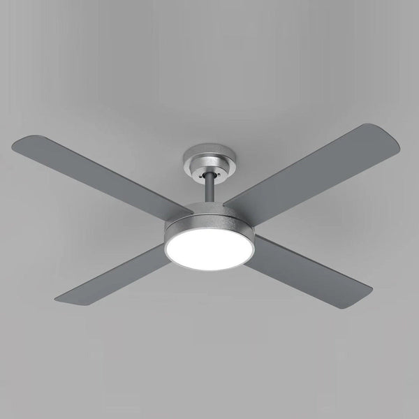 Pinnacle DC Ceiling Fan 52" Silver LED Light Brushed Aluminium - DCPL207