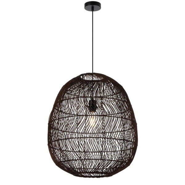 Rana Pendant Light W500mm Brown Rattan - RANA PE50-BRN