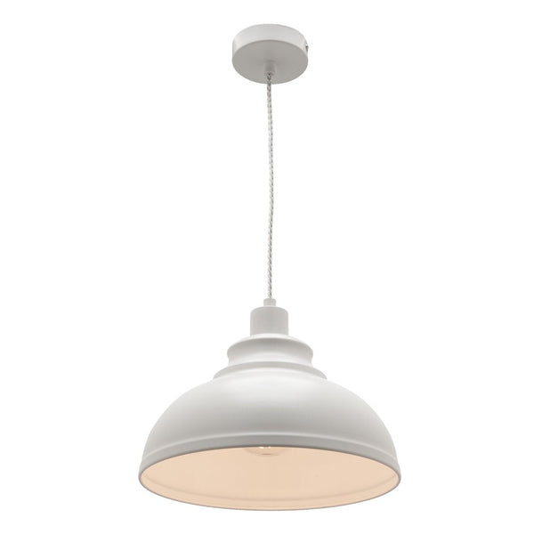 Buy Pendant lights australia - Risto 1 Light Pendant Light White - RIST1PWHT