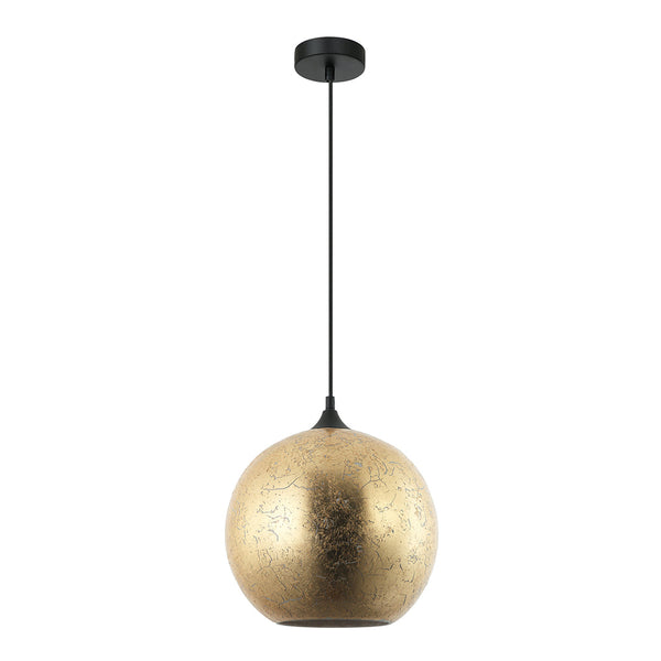 Interior Glass 1 Light Pendant Matt Gold - ROCHE1