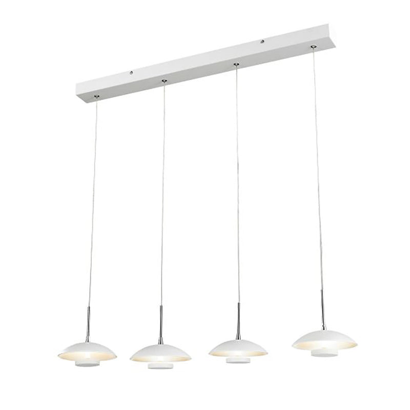 Roswell Pendant 4 Lights Matt White Iron / Aluminium 3000K - ROSWELL-4