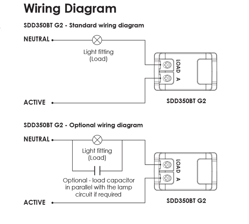 SDD350BT G2 Pixie Smart Dimmer - SDD350BT